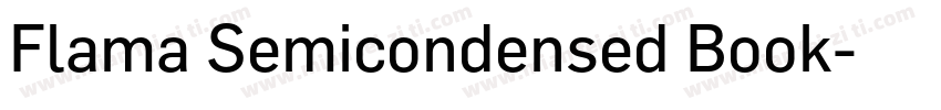Flama Semicondensed Book字体转换